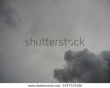 Clouds background. Clouds become dark before rainfall.