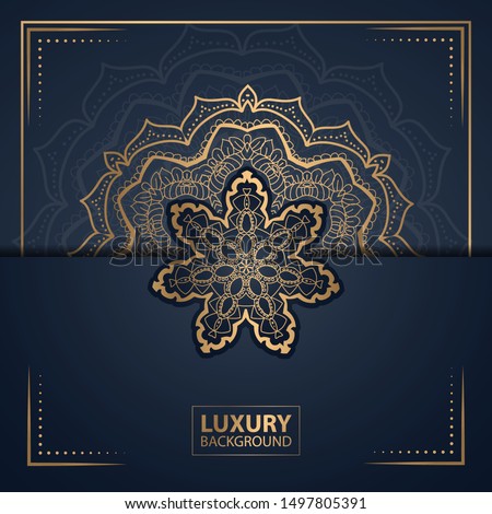 Luxury mandala background for wedding invitation, book cover.