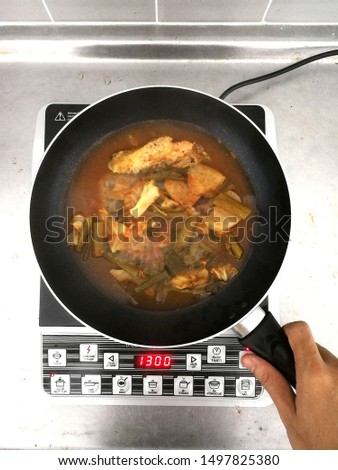 Thai​ Food Cooking​ Image, stock​ photo