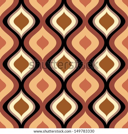 abstract seamless retro vintage ornament pattern vector illustration