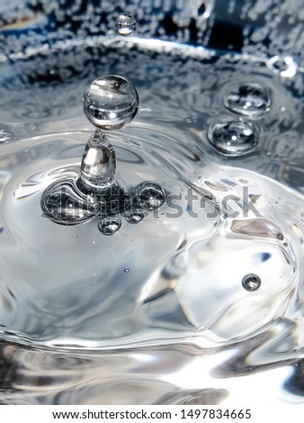 water splashing into the glass