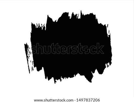 color black watercolor paint stroke background vector illustration texture design