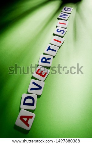 Business word concept on green background.