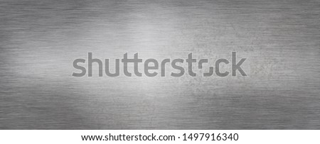 Brushed steel plate background texture horizontal 