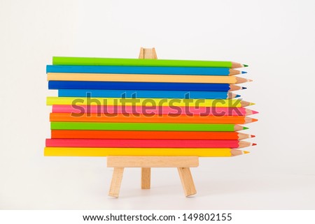 colors of fashion - colorful pens - text space - stylish trend colors on white background