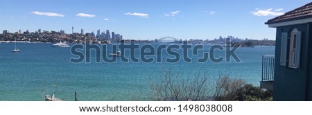 View of Sydney Harbour distance