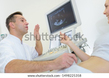 the excited on the ultrasound