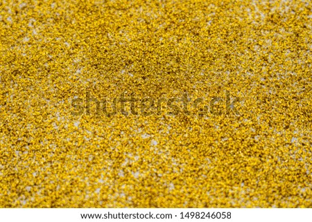 Golden Glitter In The Form Of A Gradient On A White Background.