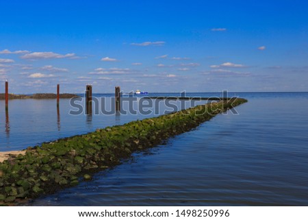 Cuxhaven,Germany,9,2014;relaxing picture of the north sea and its birds