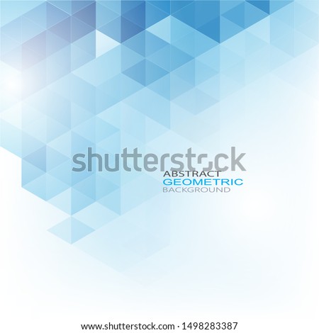 
Geometric shaped design of blue hexagons. Brochure Template