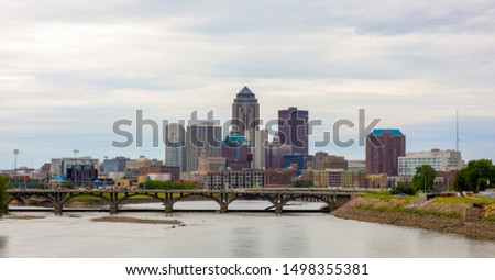 Des Moines, the capital of the state of Iowa, United States of America