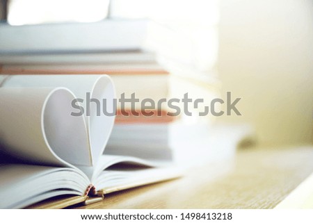 Library with many books to search for education. Love books and reading Concept 