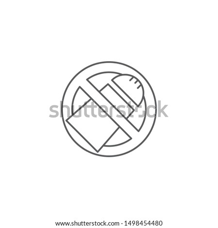Sodium free food label vector icon symbol isolated on white background