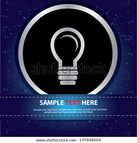 Lightbulb symbol,vector