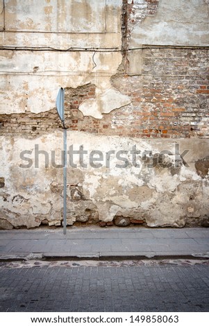 Aged weathered street wall background   