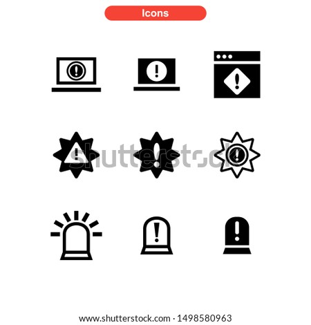 alert icon isolated sign symbol vector illustration - Collection of high quality black style vector icons
