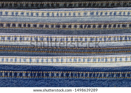 Jeans seamless, fabric of Jeans denim texture background.