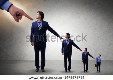 Businessmen blaming each other for failures Royalty-Free Stock Photo #1498675736