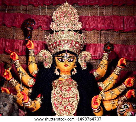 Idol of the Goddess Durga.