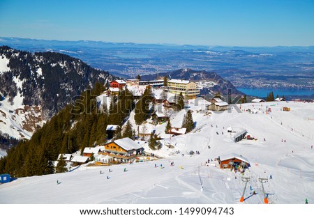 Winter in Klewenalp Wierwaldstättersee Switzerland