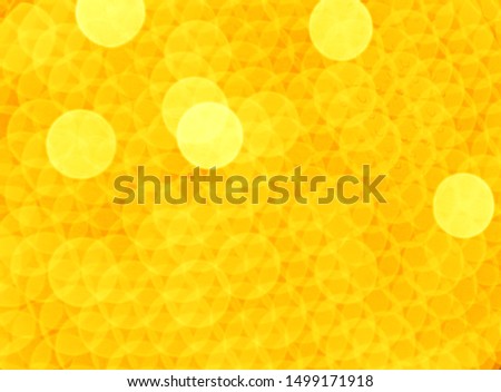 Bokeh gold sparkle glitter from light bulb abstract patterns for Christmas and Happy new year background