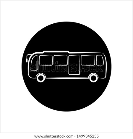 Bus Icon, Bus Vector Art Illustration