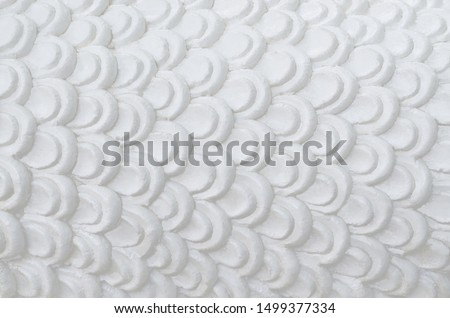 White dragon scale pattern background