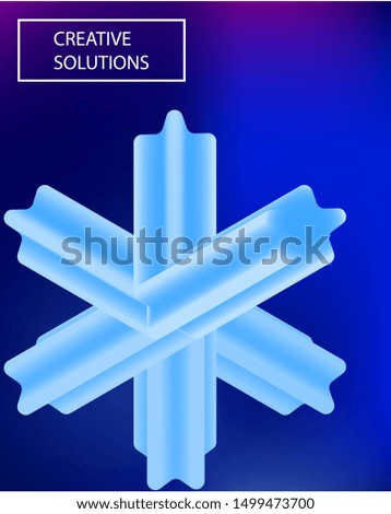 Modern blurry smooth background. Vector illustration space. 3D backdrop with colored blend. Blue, violet and white celebration template for your projects, graphic design, user interface or app.
