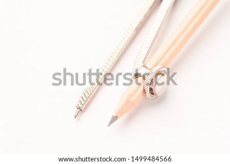 A compass isolated against white