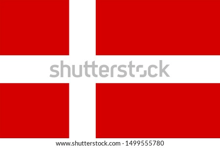 The national flag of denmark.  Royalty-Free Stock Photo #1499555780