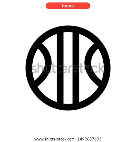 ball icon isolated sign symbol vector illustration - high quality black style vector icons
