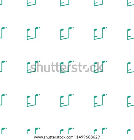 music note icon pattern seamless white background. Editable outline music note icon. music note icon pattern for web and mobile.