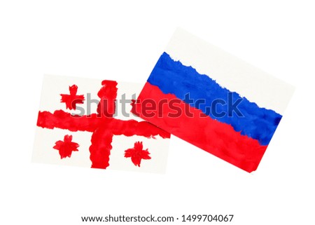 Flag of the Russian Federation isolated on white background