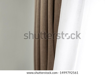 Curtains texture background close up