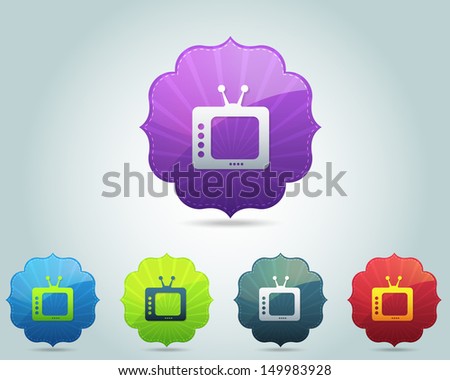 Vector TV  Icon/Button