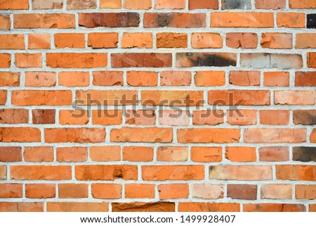 Empty old brick wall texture. Painted problematic wall surfaces. Rough. Grunge, stone, background. Abstract web banner.