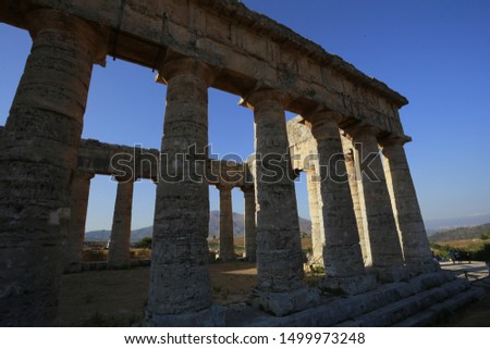 The Greek site of Segesta in Sicily, Italy