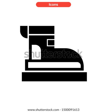 shoes icon isolated sign symbol vector illustration - high quality black style vector icons
