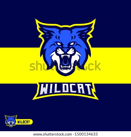 Wildcat Mascot Gaming Esport Logo Template