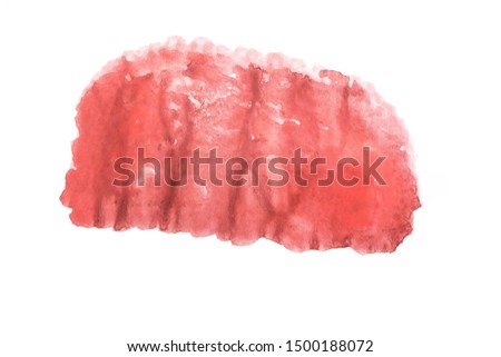 Red watercolor pattern isolated on white background Cut Out