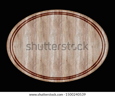 realistic wooden sign plates with texture.