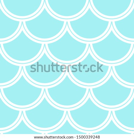 Variation of fishscale pattern, decorative style