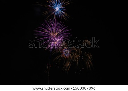 summer big event, colorful fireworks