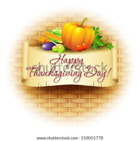 Thanksgiving Background. Vector Illustration