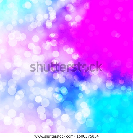 Light Pink, Blue vector background with bubbles. Glitter abstract illustration with colorful drops. New template for a brand book.