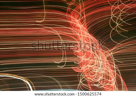 Light painting for abstract images