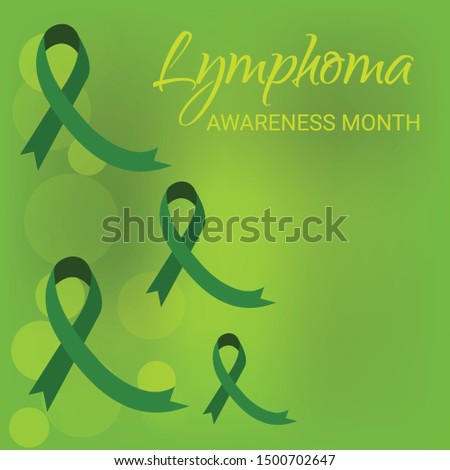 Vector illustration of a Background for Lymphoma Awareness Month.