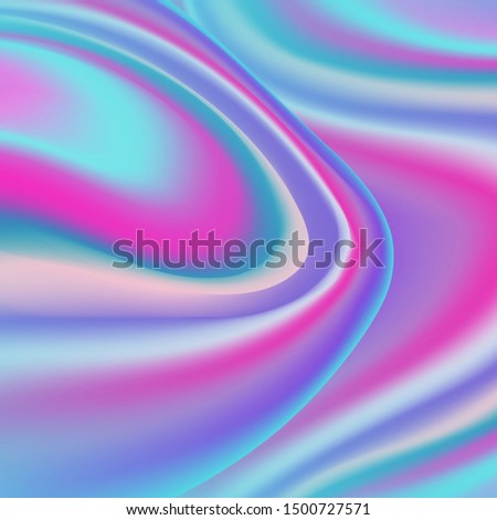 Abstract liquid acrylic mesh background in bright colors. Colorful smooth banner template. Easy editable soft colored vector illustration