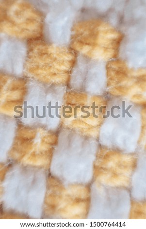 Macro shot of light grey fabric texture , top view