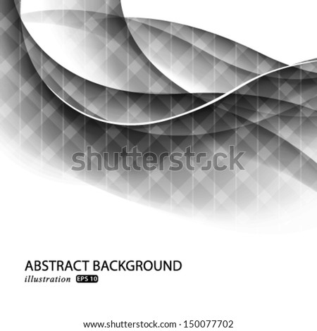 Vector modern abstract black business template.